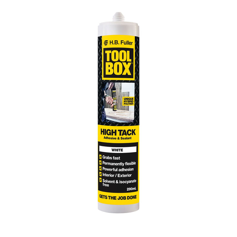 TOOLBOX HIGH TACK ADHESIVE AND SEALANT IN ONE WHITE 290ML (12/CTN)