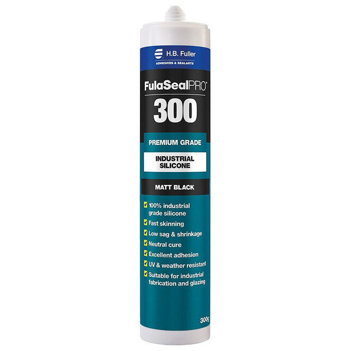 FULASEAL PRO 300 GLAZING & INDUSTRIAL MATT BLACK 400G (20/CTN)