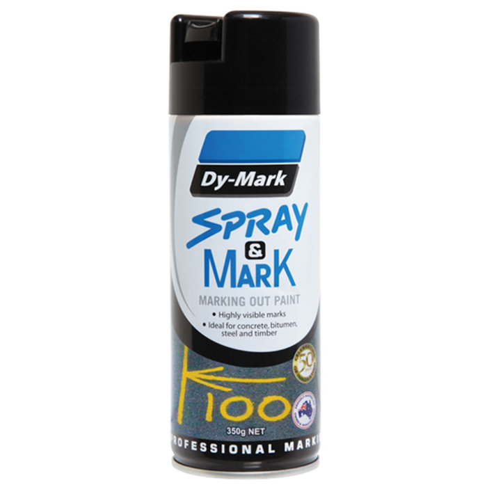 SPRAY AND MARK OIL BASE DYMARK 350G BLACK (12/CTN)