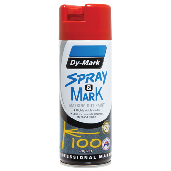 SPRAY AND MARK OIL BASE DYMARK 350G RED (12/CTN)