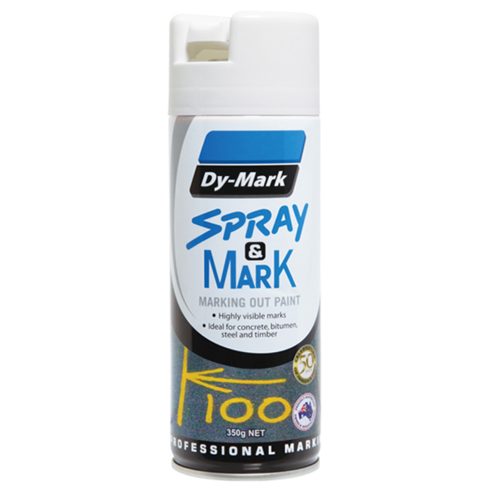 SPRAY AND MARK OIL BASE DYMARK 350G WHITE (12/CTN)