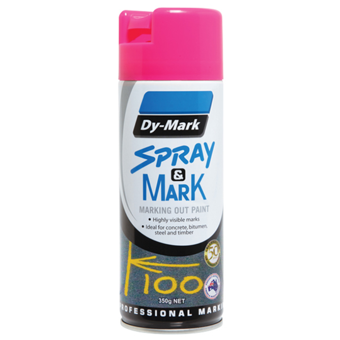 SPRAY AND MARK OIL BASE DYMARK 350G PINK (12/CTN)