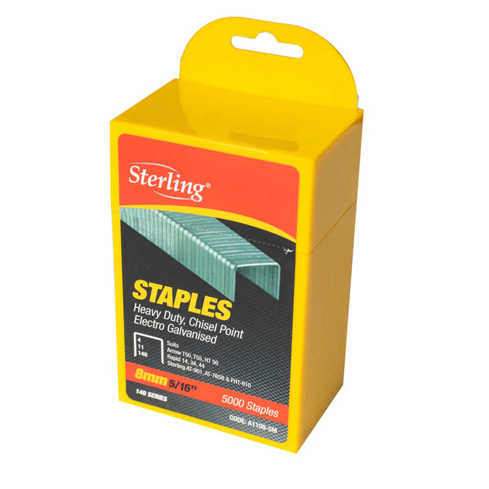 STAPLE A11 8MM 5000PCS/BOX (20/CTN) (A1108-5M)