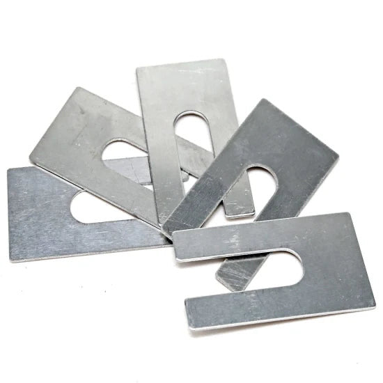 ALUMINIUM PACKERS 2MM X 75MM HORSE SHOE 200PCS