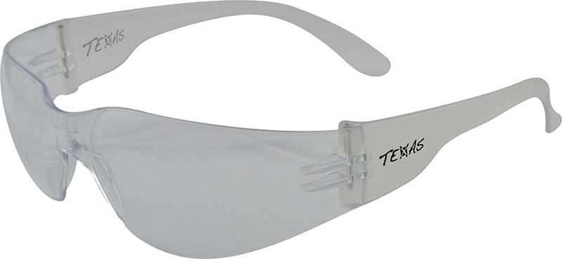 TEXAS SAFETY GLASSES CLEAR ANTI-FOG (12 PCS/BOX)