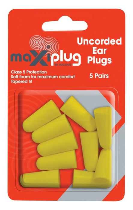 UNCORDED EARPLUG 5 PR/PK (12 BOXES/CTN)