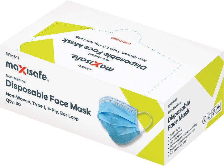 TYPE 1 DISPOSABLE FACE MASK 50PCS/BOX (40BOXES/CTN)