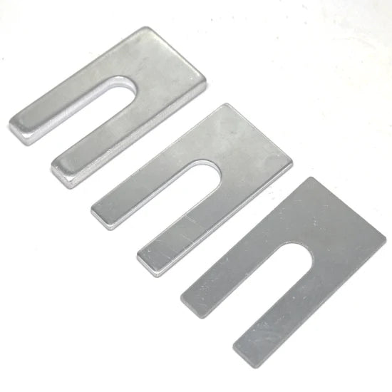 ALUMINIUM PACKERS 3MM X 75MM HORSESHOE 200PCS