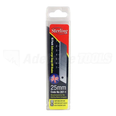 BLADE SNAP-OFF EXTRA LARGE 25MM 10PCS/PACK (207-1)